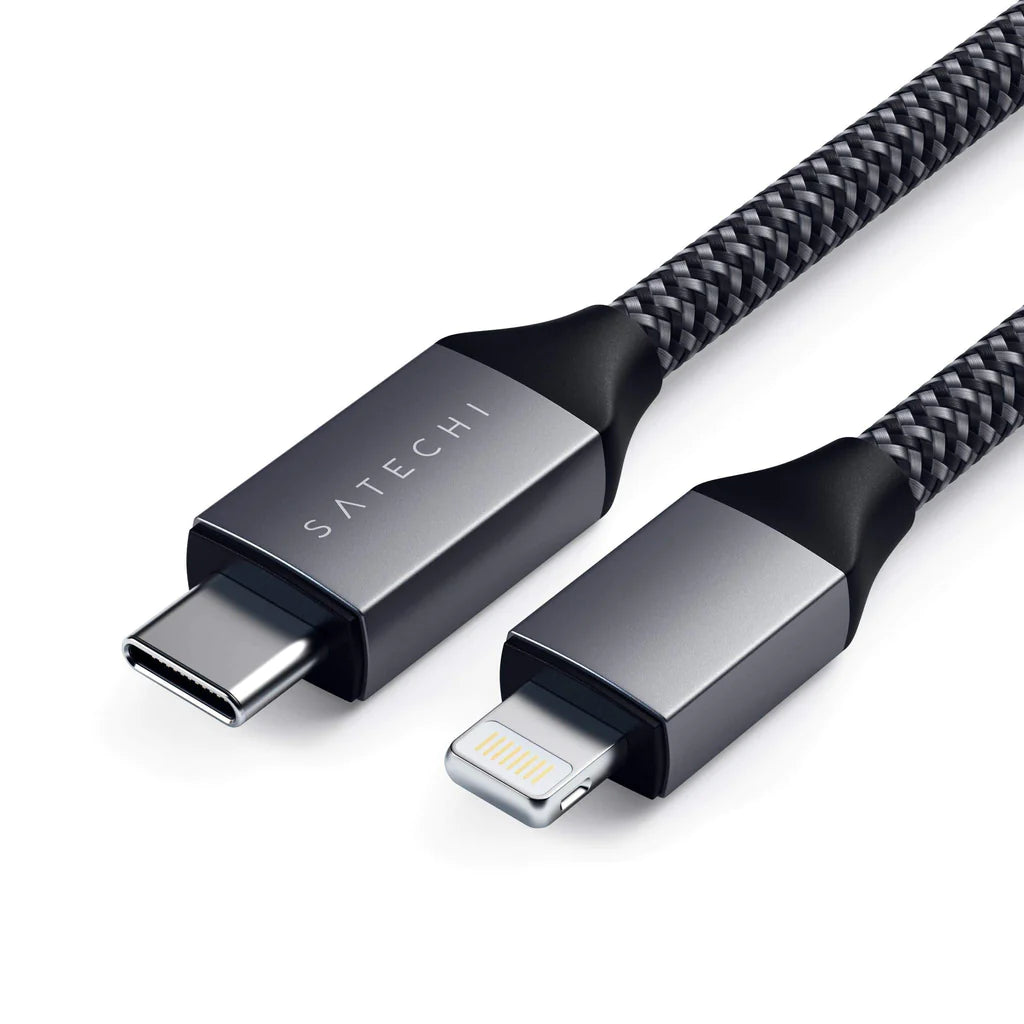 Satechi - CÂBLE USB-C VERS LIGHTNING - CERTIFIÉ APPLE MFI (1,8M)